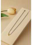 Yellow Tennis Necklace (Sweetheart Cut)