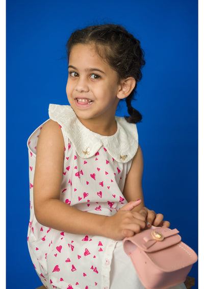 Pink Heart with Dupatta