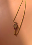 Pink Racket Necklace