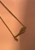 White Racket Necklace