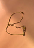 White Racket Necklace