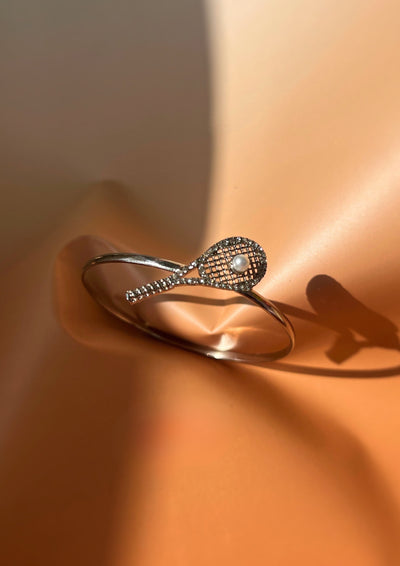 Silver Racket Bangle